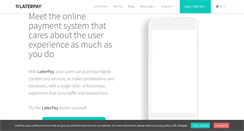 Desktop Screenshot of laterpay.net